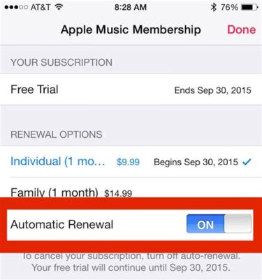 how to renew apple music