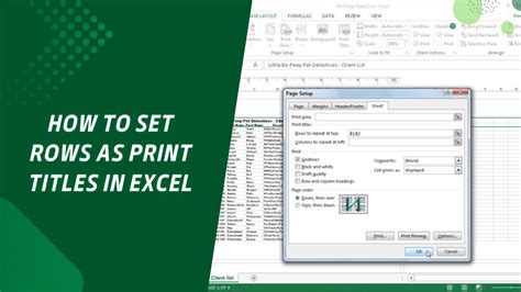 how to set print titles in excel and what it means for your future career